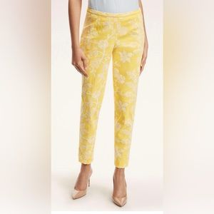 Brooks Brothers Cotton Floral Embroidered Pants - SIZE 4